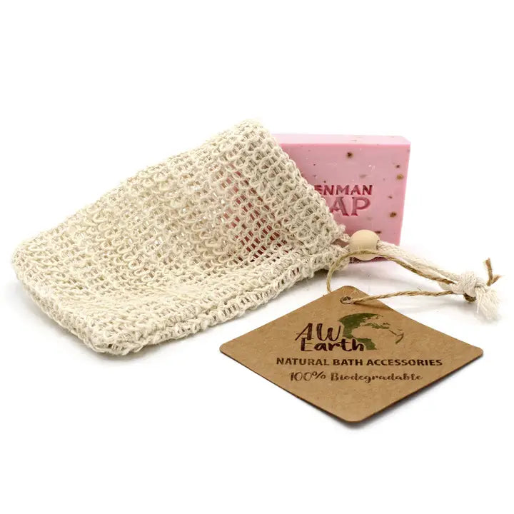 Jute soap pouch